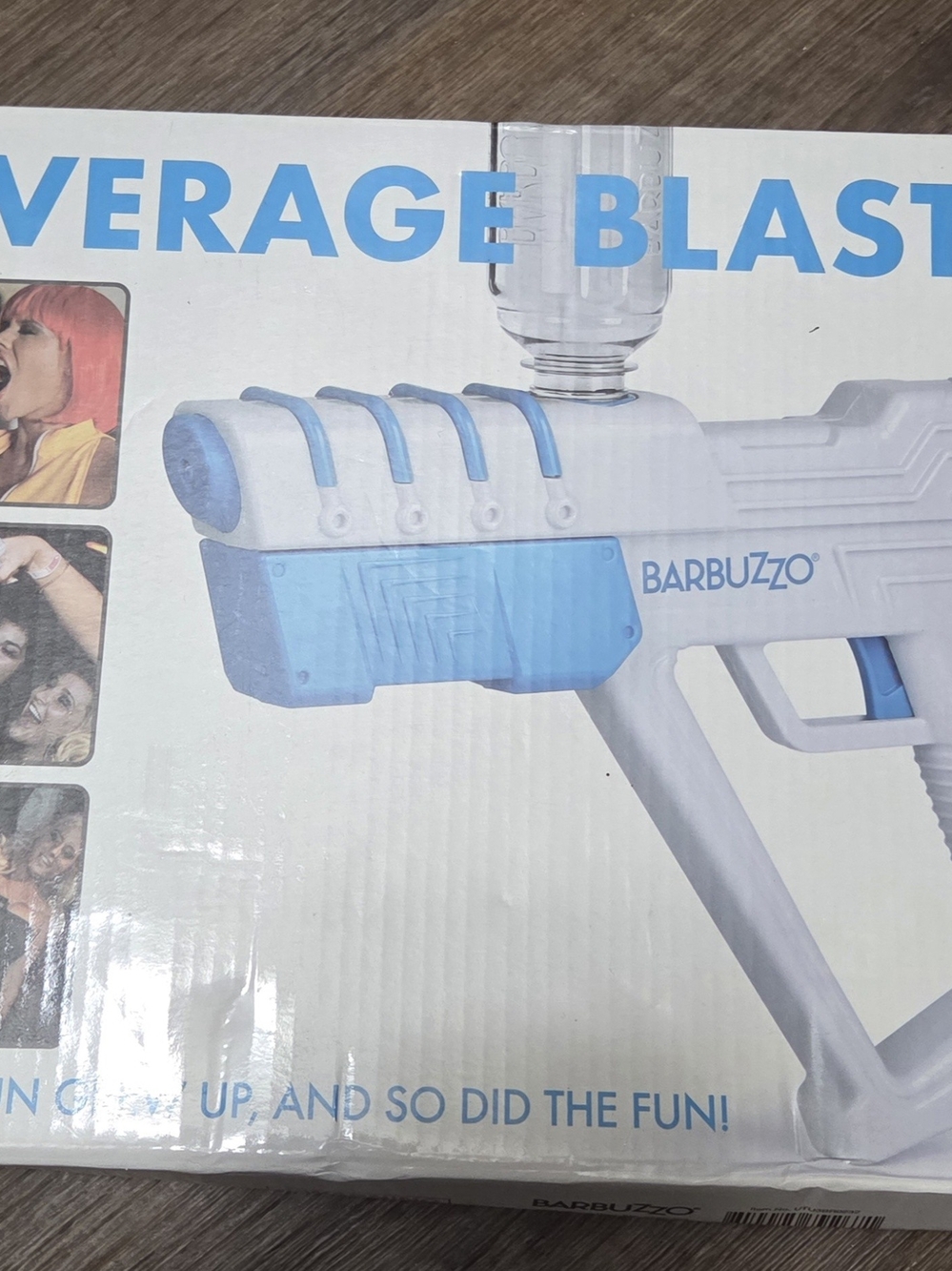 Beverage Blaster Squirt Gun - White & Light Blue